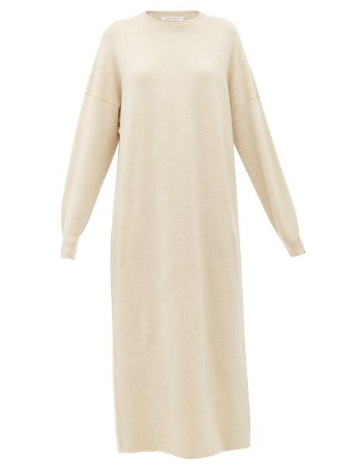Matchesfashion.com Extreme Cashmere - No.106 Weird Stretch Cashmere Dress - Womens - Ivory