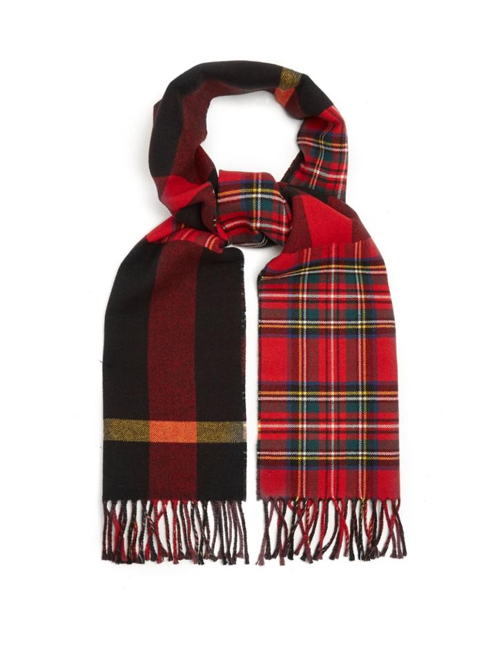 Burberry Fringed Tartan Scarf