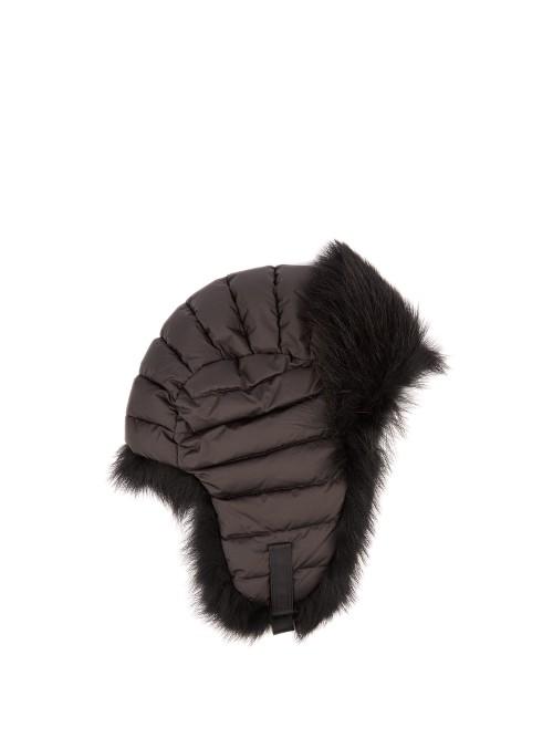 Moncler Grenoble Fur-trimmed Down-filled Hat