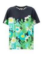 Matchesfashion.com 0 Moncler Genius Richard Quinn - Floral-print Cotton-jersey T-shirt - Womens - Green Multi