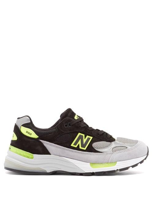 Matchesfashion.com New Balance - 992 Suede-panel Mesh Running Trainers - Mens - Grey Multi