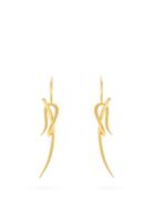 Matchesfashion.com Ryan Storer - Tabua Gold Plated Earrings - Womens - Gold