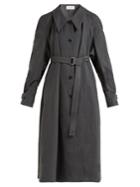 Lemaire Belted Long-line Linen Cotton-blend Coat