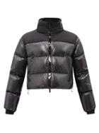 Moncler - Jasione Cropped Padded Down Jacket - Womens - Black