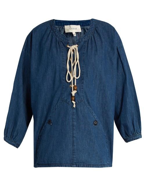 The Great The Rope Denim Top