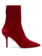 Matchesfashion.com Aquazzura - Saint Honore 85 Ankle Boots - Womens - Red
