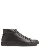 Matchesfashion.com Givenchy - Urban Street Mid Top Leather Trainers - Mens - Black
