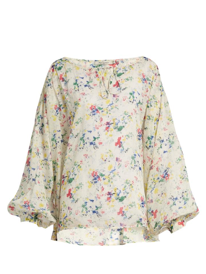 Mes Demoiselles Ashton Floral-print Cotton Top