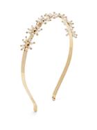 Matchesfashion.com Rosantica By Michela Panero - Daisy Faux Pearl Embellished Headband - Womens - Gold Multi