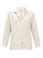 Matchesfashion.com Hillier Bartley - Paisley-jacquard Cotton Pyjama Shirt - Womens - Cream