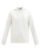 Matchesfashion.com Brunello Cucinelli - Cotton-blend Hooded Sweatshirt - Womens - Ivory