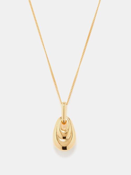 Otiumberg - Ellipse 14kt Gold-vermeil Necklace - Womens - Yellow Gold