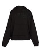 Matchesfashion.com Amiri - Logo Embroidered Cotton Jersey Hooded Sweatshirt - Mens - Black