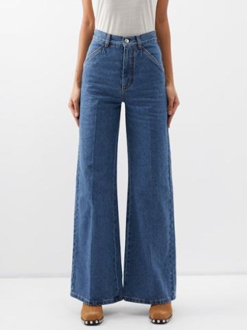 Chlo - Wide-leg Jeans - Womens - Blue