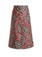 Redvalentino Floral-jacquard Midi Skirt