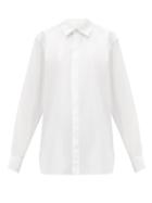 Matchesfashion.com Bottega Veneta - Oversized Cotton-poplin Shirt - Womens - White