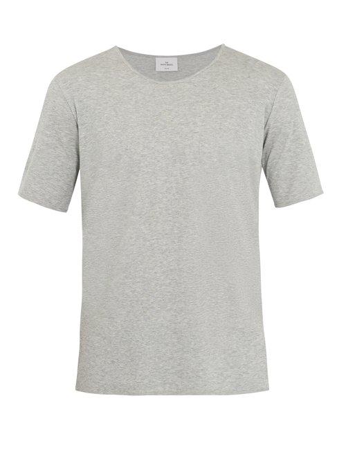 Matchesfashion.com The White Briefs - Oak Cotton Jersey T Shirt - Mens - Grey