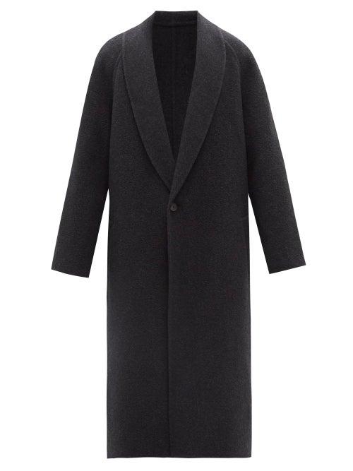 The Row - Ake Shawl-lapel Coat - Mens - Dark Grey