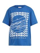 Matchesfashion.com Charles Jeffrey Loverboy - Logo Print Cotton T Shirt - Womens - Blue