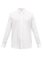 Saint Laurent - Pleated-cuff Cotton-poplin Shirt - Mens - White