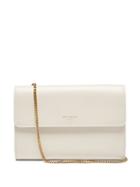 Saint Laurent - Chain-strap Smooth-leather Wallet - Womens - Ivory
