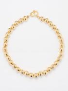 Joolz By Martha Calvo - Baller Beaded 14kt Gold-plated Necklace - Womens - Yellow Gold