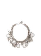 Alexander Mcqueen Crystal-embellished Charm Necklace