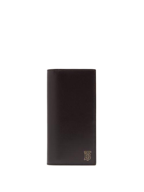 Matchesfashion.com Burberry - Cavendish Monogram Leather Continental Wallet - Mens - Black
