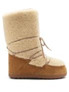 Matchesfashion.com Bogner - Cervinia Shearling And Suede Snow Boots - Womens - Tan White