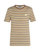 Acne Studios Nash Face Striped Cotton T-shirt