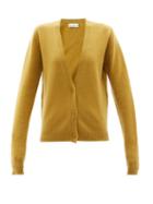 Raey - Organic-cashmere Knitted Cardigan - Womens - Yellow