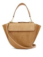 Matchesfashion.com Wandler - Hortensia Medium Corduroy Shoulder Bag - Womens - Tan