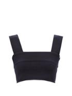 Extreme Cashmere - No. 219 Caress Cropped Stretch-cashmere Top - Womens - Navy