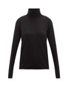 Matchesfashion.com Another Tomorrow - Roll-neck Wool-blend Sweater - Womens - Black