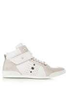 Jimmy Choo Lewis High-top Leather And Suede Trainers