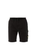 Matchesfashion.com Stone Island - Logo-patch Cotton-jersey Cargo Shorts - Mens - Black