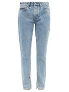 Matchesfashion.com Ganni - Zipped-ankle Slim-leg Jeans - Womens - Denim