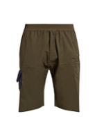 Longjourney Hangar Patch-pocket Cotton Shorts