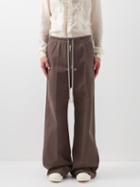 Rick Owens - Geth Belas Cotton-flannel Trousers - Mens - Brown