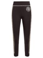 Matchesfashion.com Fendi - Ff Logo Stretch Jersey Leggings - Womens - Black Multi