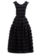 Matchesfashion.com Cecilie Bahnsen - Ruth Fil Coup Organza Gown - Womens - Black