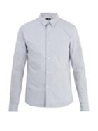 A.p.c. Franklin Point-collar Striped Cotton Shirt