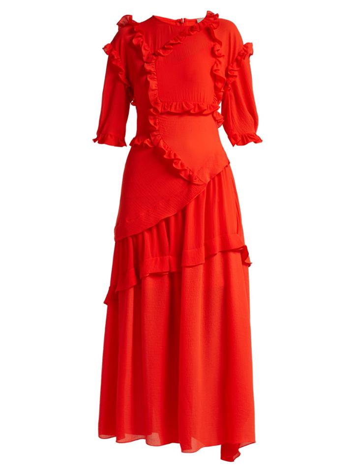 Preen By Thornton Bregazzi Cassidy Ruffle-trim Dress