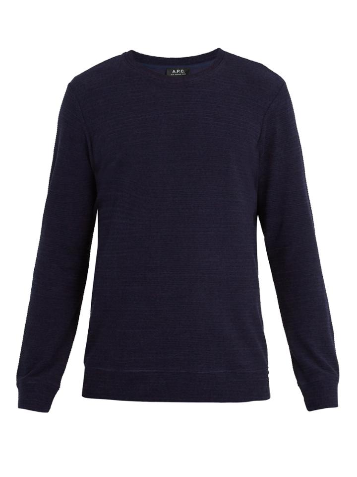 A.p.c. Jeremie French Terry-towelling Sweatshirt