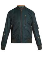 Paul Smith Rainbow Striped-interior Bomber Jacket