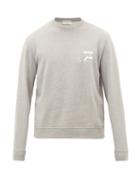 Matchesfashion.com Ditions M.r - Sigma Logo-print Cotton-jersey Sweatshirt - Mens - Grey
