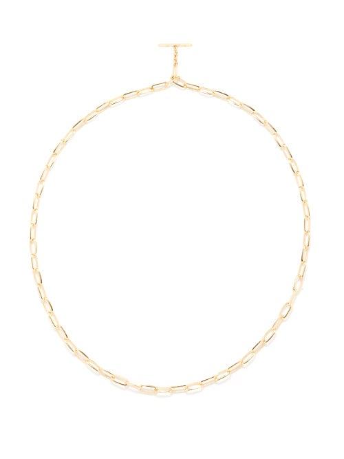 Lizzie Mandler - Knife Edge 18kt Gold Necklace - Womens - Yellow Gold