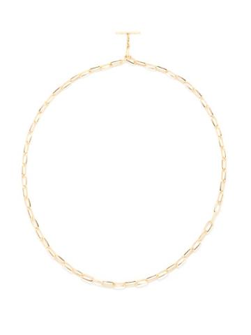 Lizzie Mandler - Knife Edge 18kt Gold Necklace - Womens - Yellow Gold