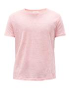 Matchesfashion.com Orlebar Brown - Ob-t Linen T-shirt - Mens - Pink