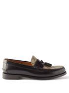 Gucci - Kaveh Gg Leather Moccasins - Mens - Dark Brown
